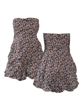 Floral Strapless Dress